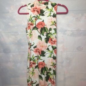 American Apparel Floral Spandex Dress